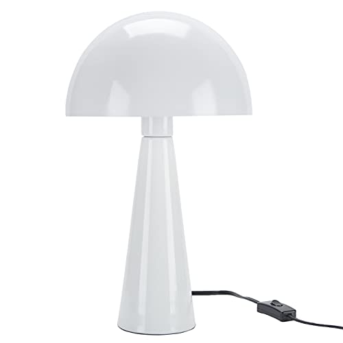 Home 16" White Metal Mushroom Table Lamp