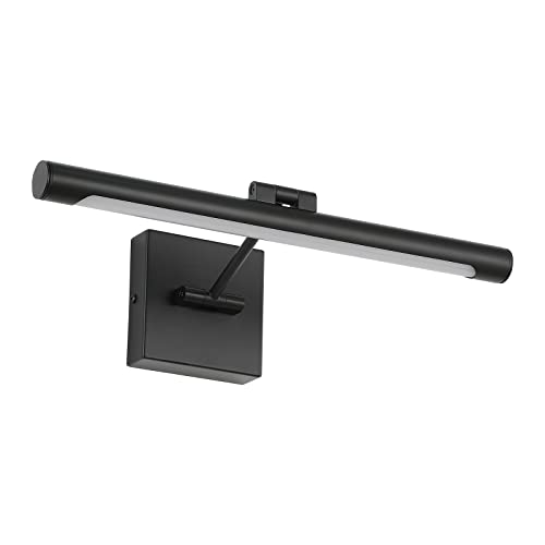 LED Picture Light Fixtures 16.53" Inches Long Modern Black Wall Lamps with Rotatable Lighting Tube Picture Frame Lights for Paintings 7W