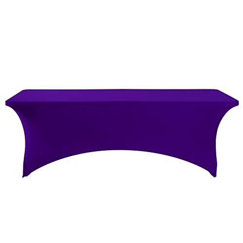 2Pack Spandex Table Cover for 6Ft or 4fT or 8ft Table Universal Fitted Stretch Tablecloth for Party (2 Count)