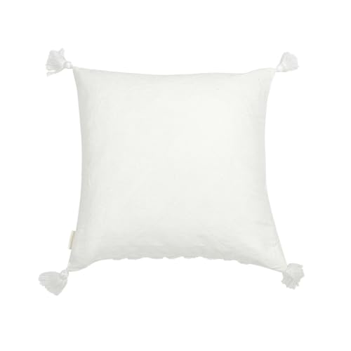 Boho Pillow Covers 18X18 Inch Boho Tufted Throw Pillow Covers Decorative Tassels Cushion Cover Farmhouse Pillow Case for Couch Sofa Bed Living Room Bedroom