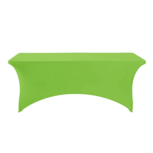 Spandex Table Cover for 6Ft or 4fT or 8ft Table Universal Fitted Stretch Tablecloth for Party