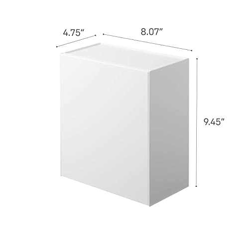 Home Tower Compact Wall Bin With Lid & Tray