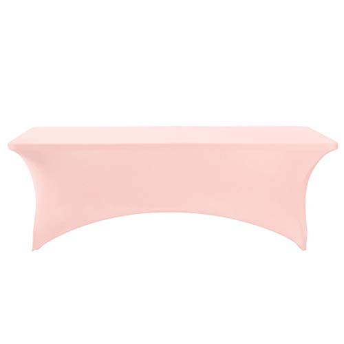 2Pack Spandex Table Cover for 8FT or 4ft or 6ft Table Universal Fitted Stretch Tablecloth for Party (2 Count)