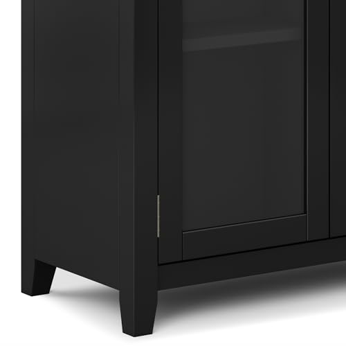 Cosmopolitan 30" Wide Storage Cabinet in Black