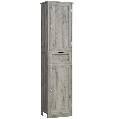 66.9" Tall Bathroom Storage Cabinet with 2 Doors & 1 Drawer