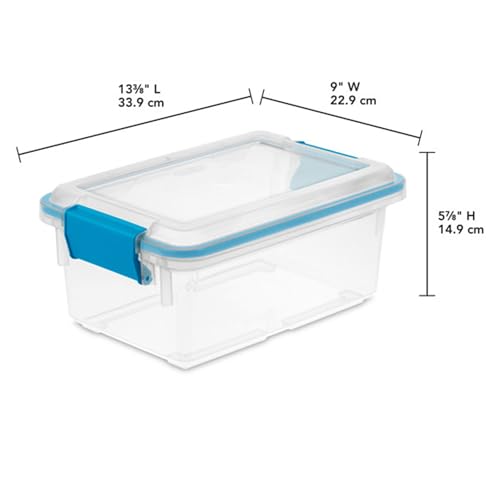 Gasket Storage Box with Lids for Home & Office (6 Count)