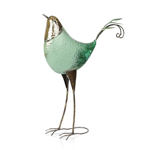 MCC704 Chin Up Metal Bird Outdoor Décor Statue