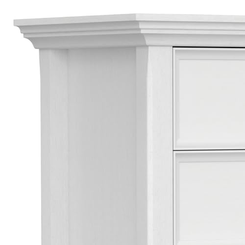 Amherst 24" Wide Solid Wood Bedside Table in White