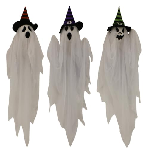 26" Hanging Ghosts Halloween Animatronic (26" Hanging Ghosts)