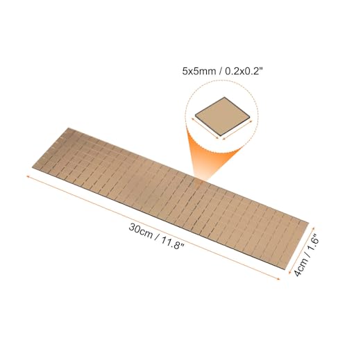 8 Sheet 3840 Pieces Self Adhesive Mirror Mosaic Tiles 5x5mm Small Square Mirror Tiles Sticker Disco Ball Stickers Mini Glass Tiles for DIY Craft Party Home Decoration (3840 Count)