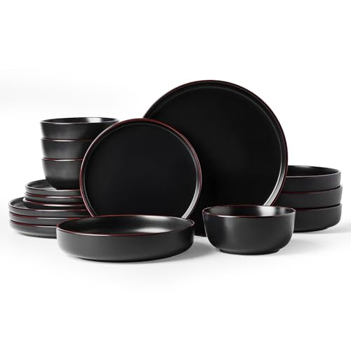 Mercury 16 Piece Stoneware Plates and Bowls