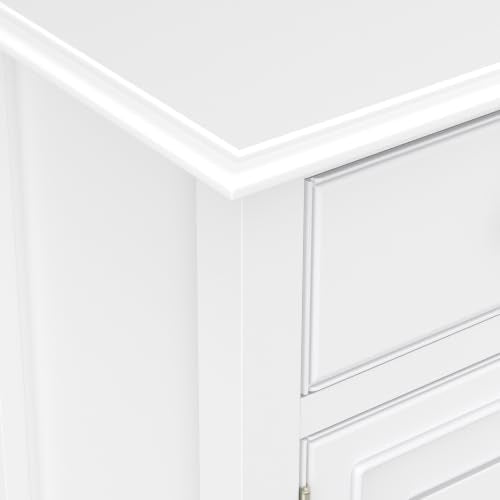 Connaught 51" Wide Solid Wood Storage Cabinet in White