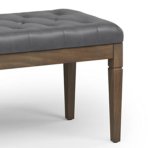 Dahlia 18" x 46" Solid Wood Outdoor Indoor Bench in Taupe