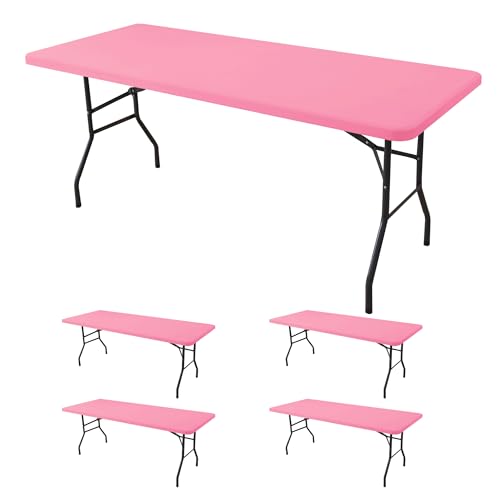 Fitted Tablecloth for 8 Foot Rectangle Tables (4 Count)