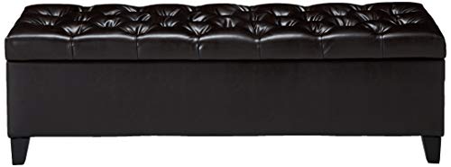 Ottilie Leather Storage Ottoman
