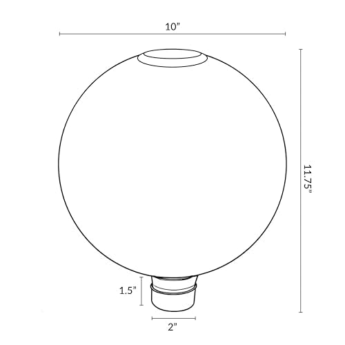 Sunnydaze Solar Gazing Ball for Garden (2 Count)