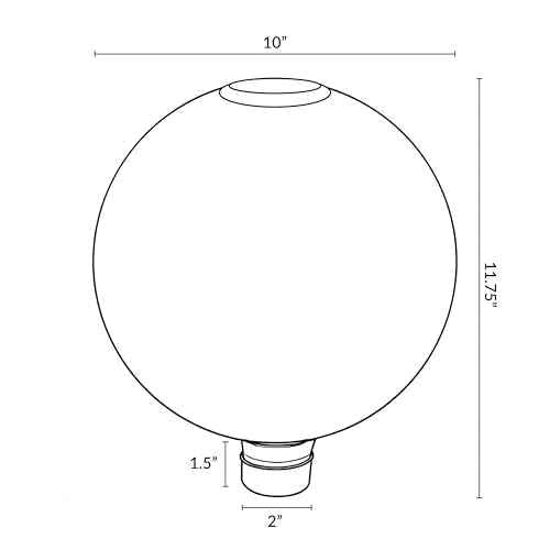 Sunnydaze Solar Gazing Ball for Garden (2 Count)