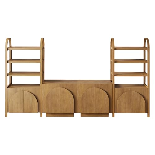 Iris Sideboard and Bookcase Set (4 Count)