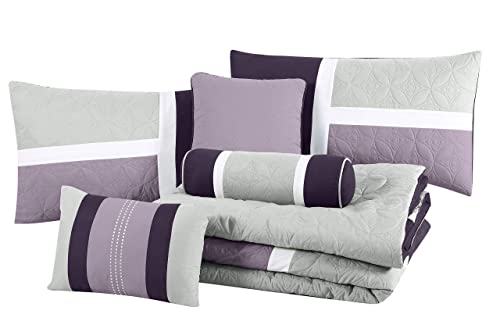 Upland 7 Piece Quilted Patchwork Comforter Set