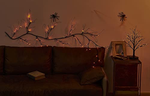 Lighted Spooky Halloween Tree with Timer Battery Operated or USB Plug in