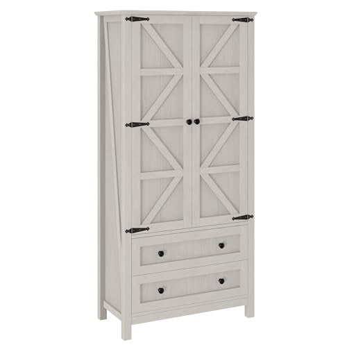 64.5" Pantry Cabinet with Barn Doors