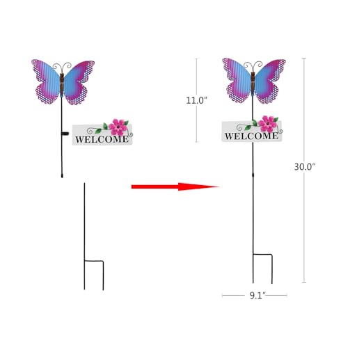 Metal Insects Garden Stake