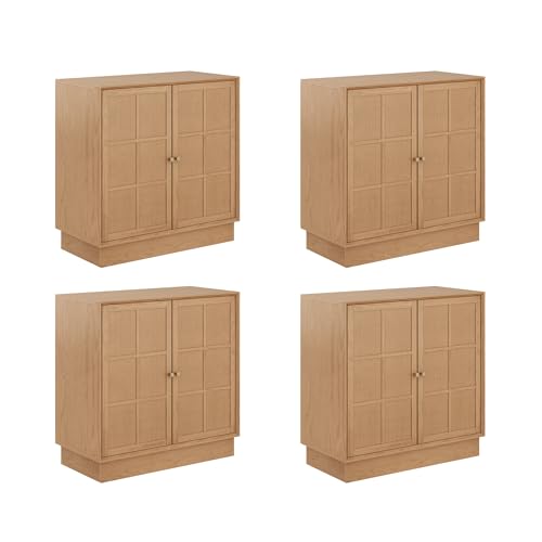 Elise Modern Coastal Storage Cabinet (4 Count)