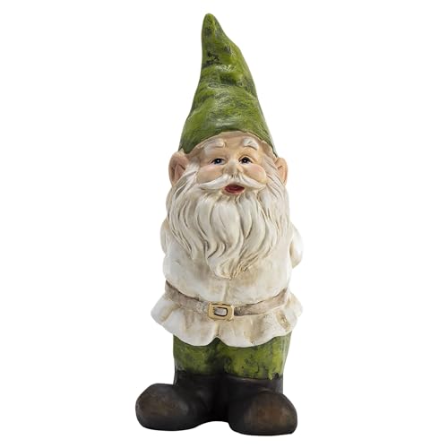 12" Tall Traditional Outdoor Garden Gnome Yard Statue Decoration