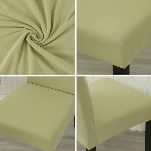 Sage Green Chair Covers for Dining Room Set of 6