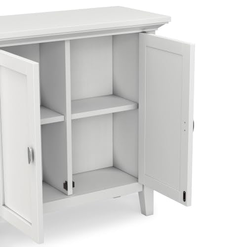 Redmond 32" Wide Solid Wood Storage Cabinet in White