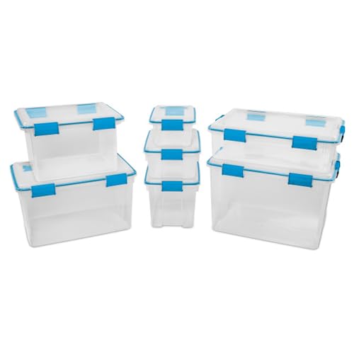 Gasket Storage Box with Lids for Home & Office (6 Count)