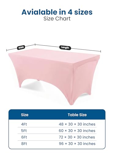 Spandex Table Cloth 2 Pack [4FT (2 Count)