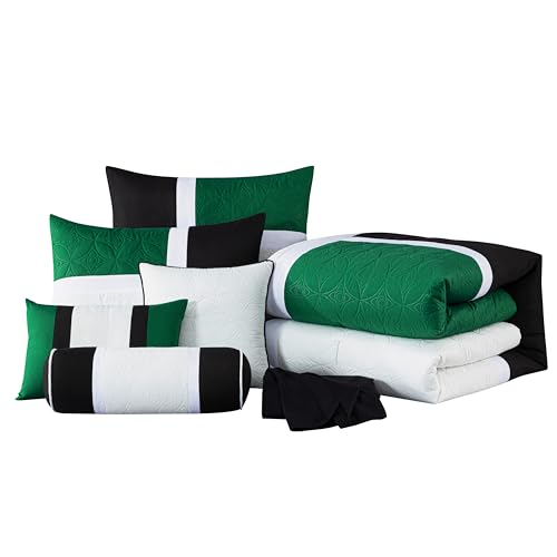 Upland 7 Piece Quilted Patchwork Comforter Set