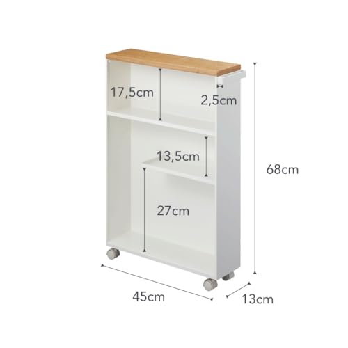Home Slim Rolling Storage Cart
