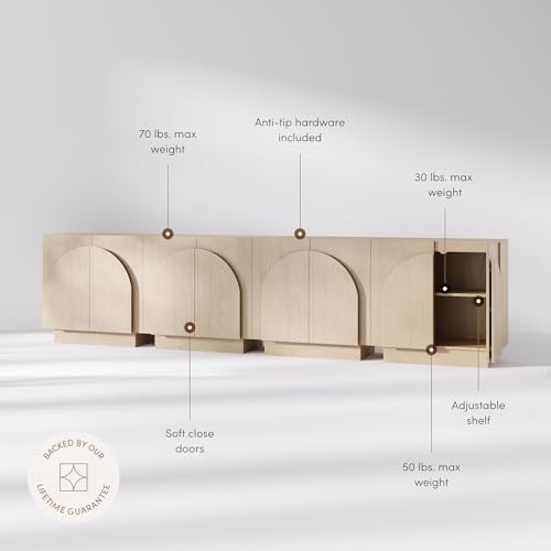 Iris Mid Century Modern Credenza (4 Count)