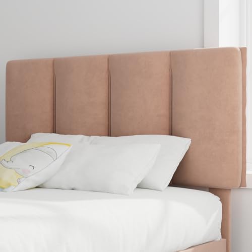 Twin Size Bed Frame with Upholstered Headboard