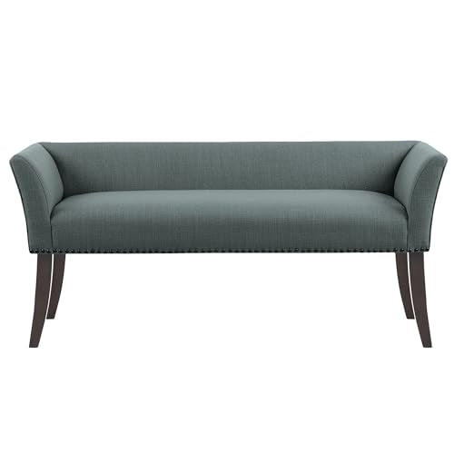 Accent Bench Upholstered with Nailhead Trim