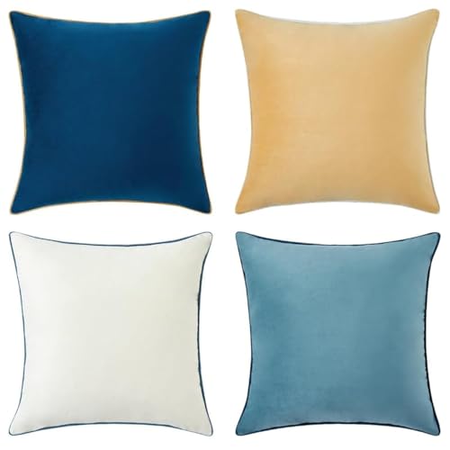 Decorative Throw Pillow Covers Cushion Cases (4 Count)
