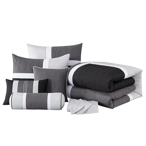 Upland 7 Piece Quilted Patchwork Comforter Set