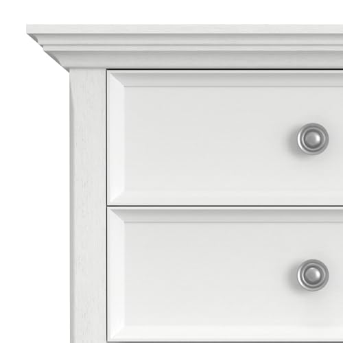Amherst 24" Wide Solid Wood Bedside Table in White