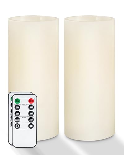 Real Wax Flickering Flameless Candles Battery Operated (2 Count)