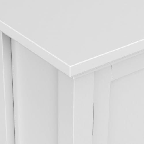 Redmond 32" Wide Solid Wood Storage Cabinet in White