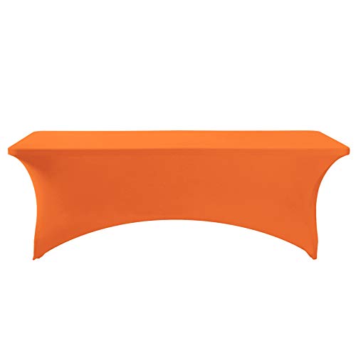 2Pack Spandex Table Cover for 6Ft or 4fT or 8ft Table Universal Fitted Stretch Tablecloth for Party