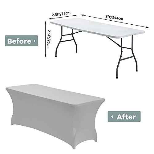8FT Stretch Spandex Fitted Tablecloth