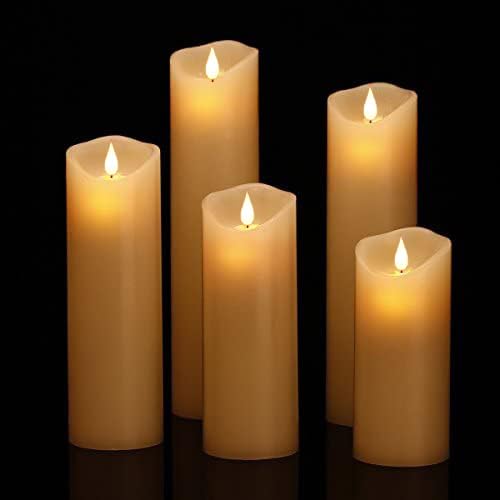 Flameless Battery Operated LED Candles 10key Remote Control 24 (5 Count)