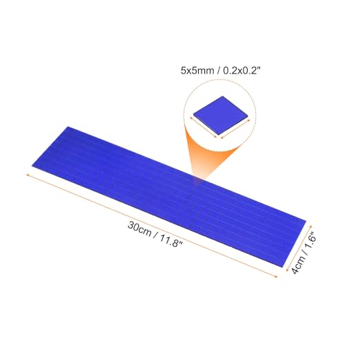 Mirror Mosaic Tiles 5x5mm Square Blue 10 Sheet 4800 Pcs (4800 Count)