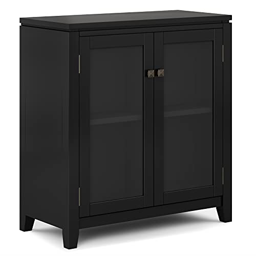 Cosmopolitan 30" Wide Storage Cabinet in Black