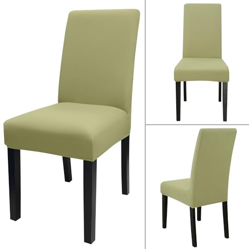 Sage Green Chair Covers for Dining Room Set of 6
