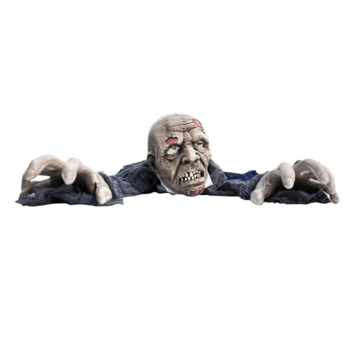 55" Crawling Zombie Halloween Animatronic (55" Crawling Zombie)