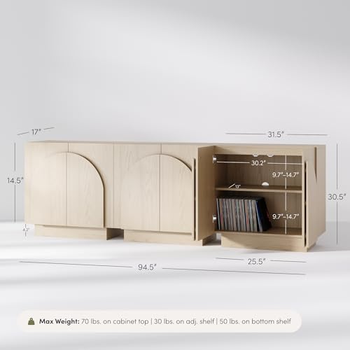 Iris Mid Century Modern Credenza (3 Count)